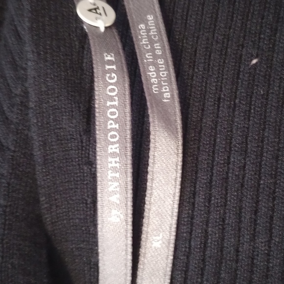 ANTHROPOLOGIE BLACK MIDI DRESS - Picture 6 of 8